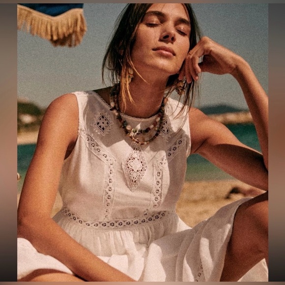 Sezane Dresses & Skirts - Sézane Zarri Midi Dress White FR34
